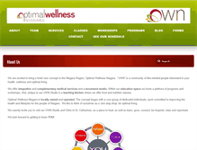Tablet Screenshot of optimalwellnessniagara.com